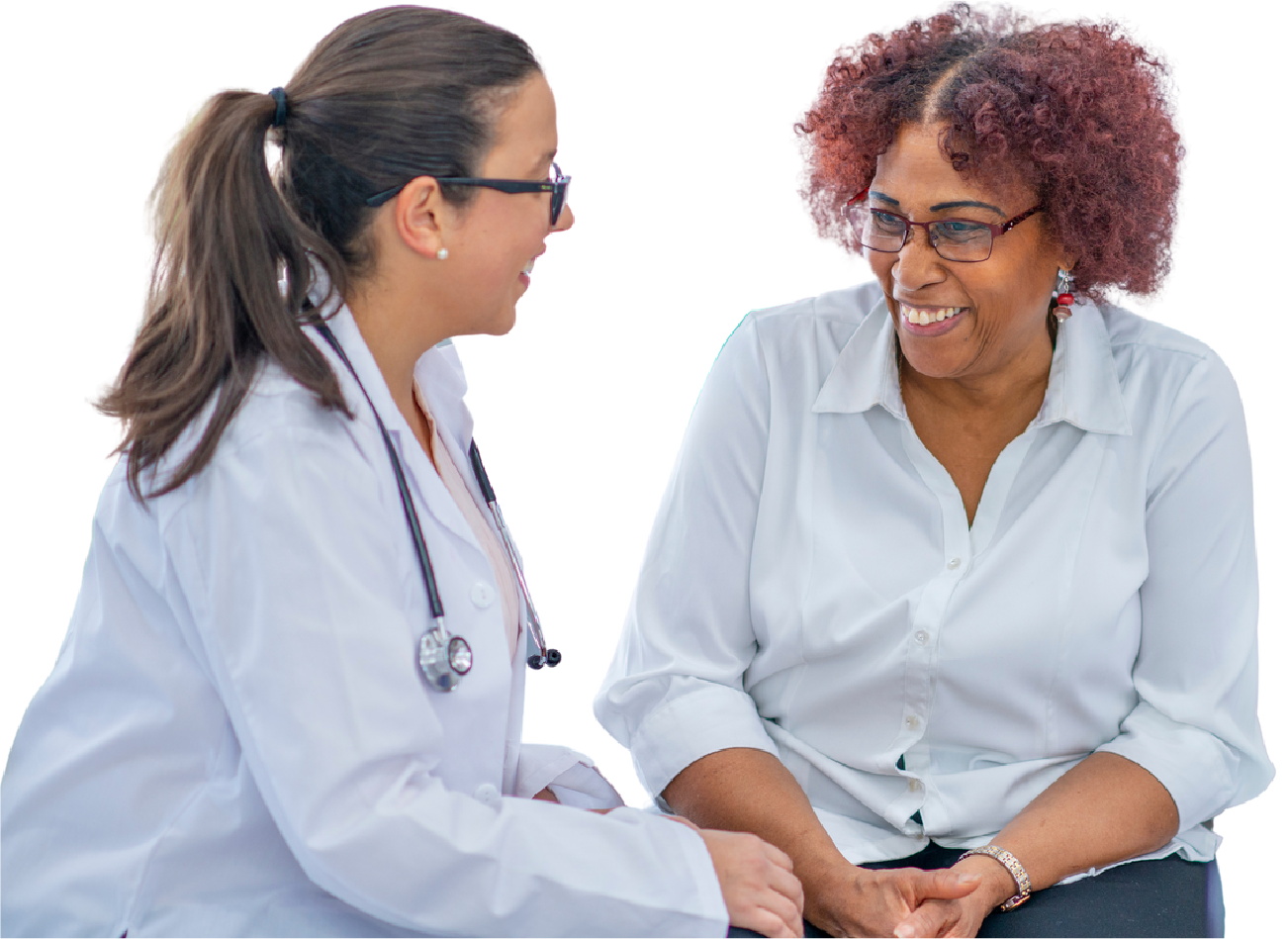Healthcare professional consulting with a patient, emphasizing quality of life and wellness