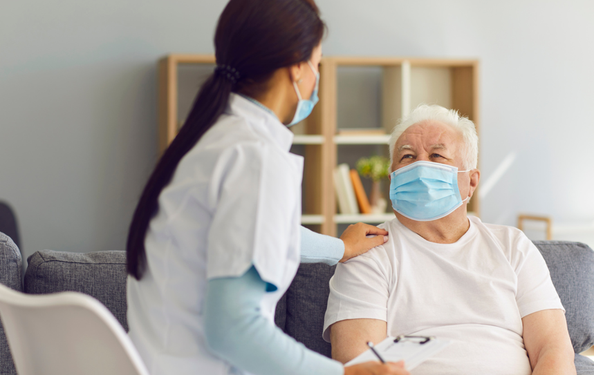 Patient receiving health care at one of the Optima Medical falicities, patient dianosed with a respiratory disease