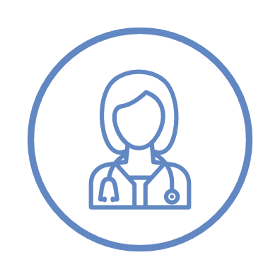 Medical professional icon symbolizing professional care